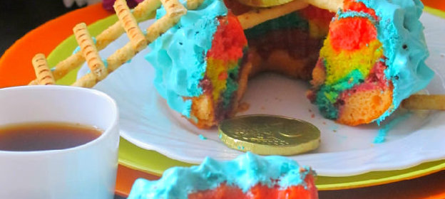 Радужный кекс Ловушка для гнома - Leprechaun Trap Cake