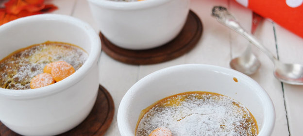 Десертное суфле с тыквой, манкой и печеньем «Золотая осень»