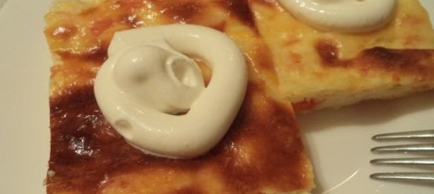 Запеканка тыквенная с творогом