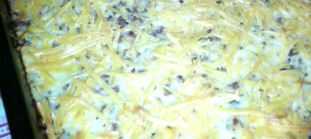 Картофельная запеканка с мясным фаршем