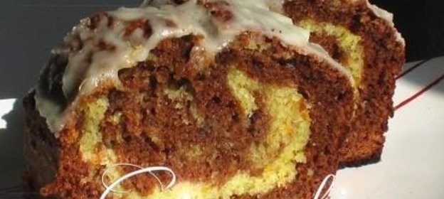 Шоколадный мраморный кекс