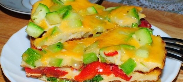 Яичница с зеленью