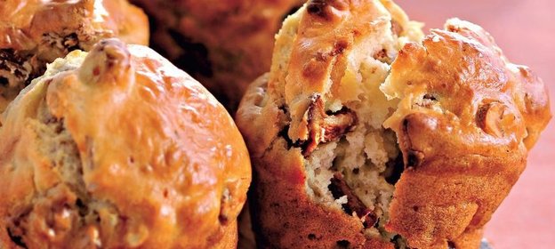 Маффины с лисичками и курагой