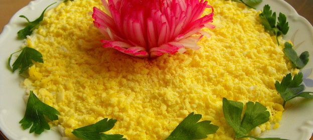 Салат из печени трески Аппетитный