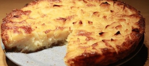 Яблочно-ананасовая запеканка