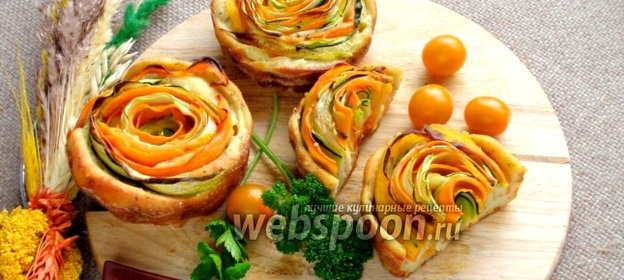 Кексы с овощными спиральками