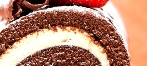 Шоколадный рулет «Буше де ноэль» с маскарпоне