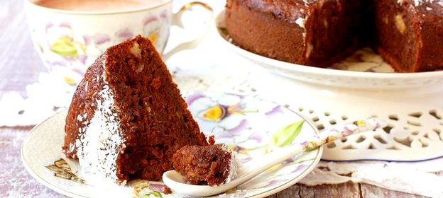 Шоколадно-банановый пирог