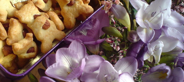 Печенье имбирное Медвежонок с подарком