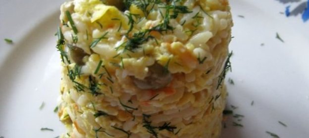 Запеканка рисовая с овощами