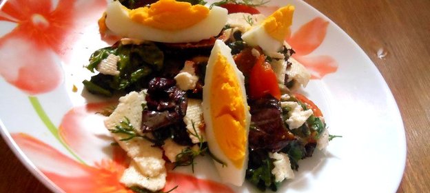 Салат Южный с инжиром и брынзой