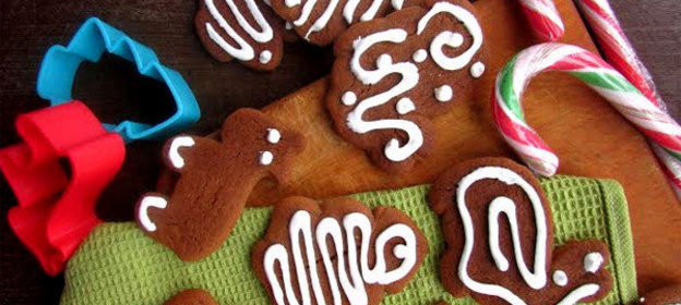 Рождественское печенье с глазурью