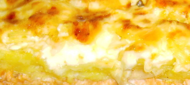 Рыбная запеканка с сыром