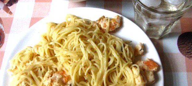 Паста с креветками
