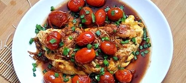 Яичница в воке