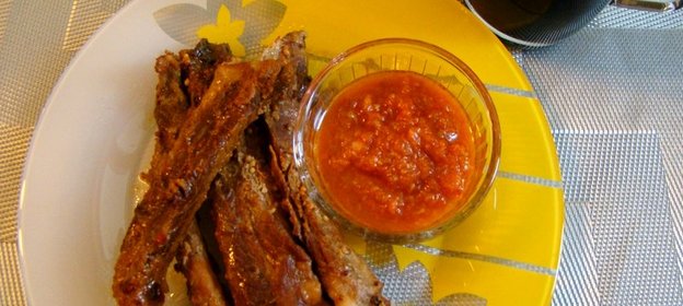 Свиные ребра в мультиварке