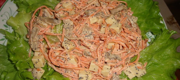 Вкусный и быстрый салатик