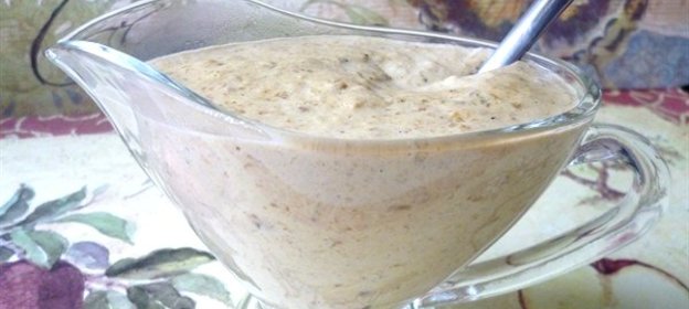 Грибной соус со сметаной