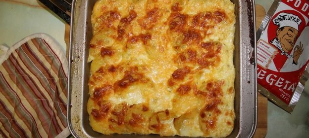 Картофельная запеканка с рыбой