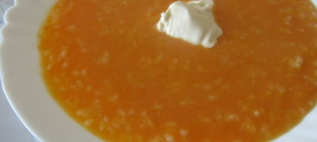 Тыквенная каша с молоком и рисом