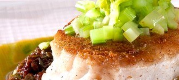 Оливковый соус к рыбе на гриле