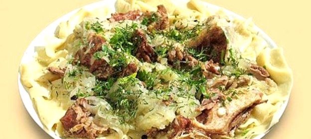 Бешбармак из баранины