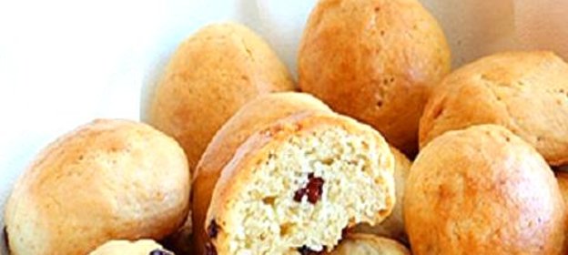 Сливочное печенье с изюмом