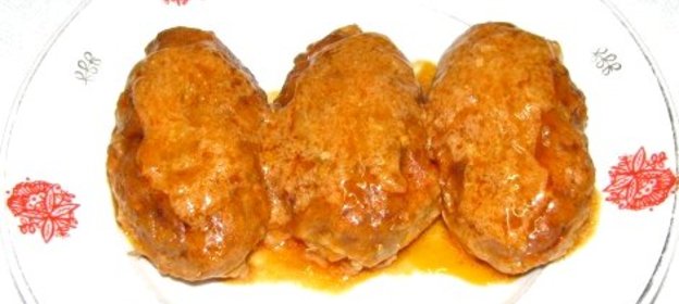 Голубцы ленивые в сметанном соусе