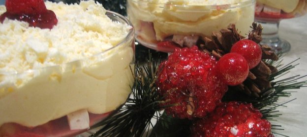 Десерт Малиновое облако