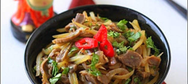 Салат из куриных желудочков по-корейски