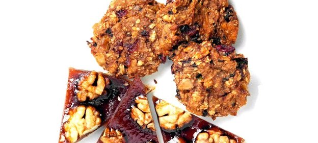 Яблочное печенье с семечками и орехами