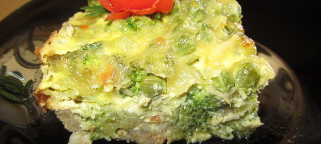 Нежная запеканка с брокколи