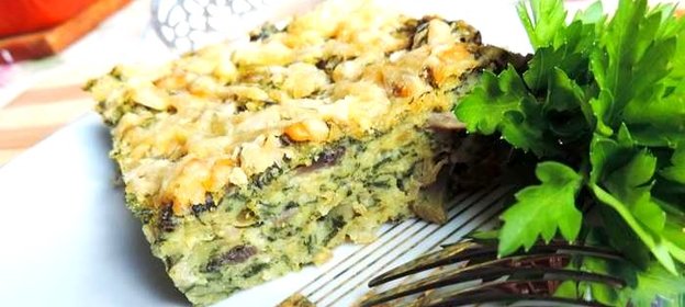 Запеканка из шпината и сыра