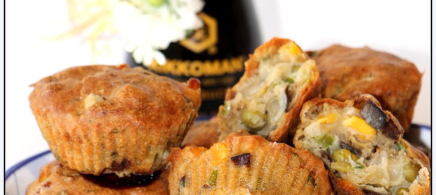 Маффины постные, пестрые и очень вкусные