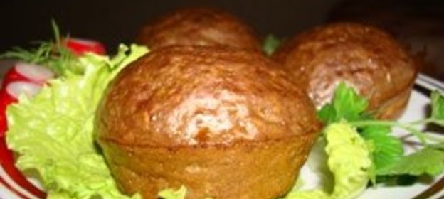 мои печеночные маффины с вишней