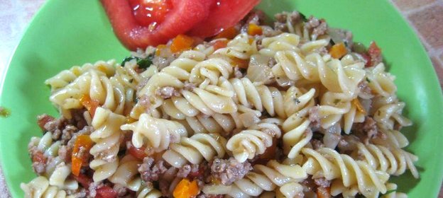 Макароны по-флотски на итальянский манер