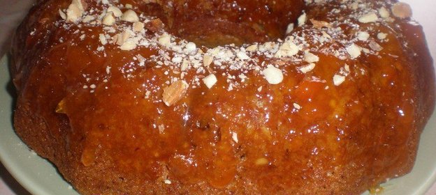 Постный кекс на яблочном соке (просто и вкусно)