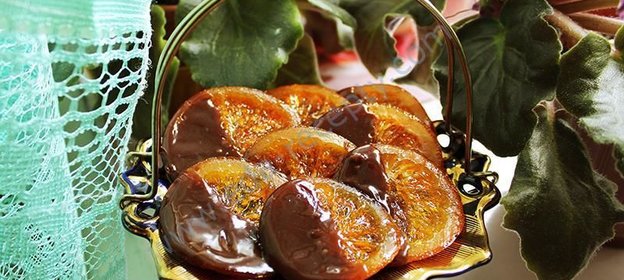 Апельсины в шоколаде