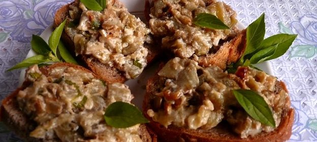 Густой соус из баклажанов