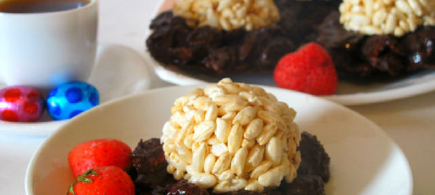 ШОКОЛАДНЫЙ ГНЁЗДА НА ПАСХУ - CORNFLAKES EASTER NESTS