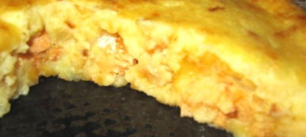 Картофельная запеканка с семгой