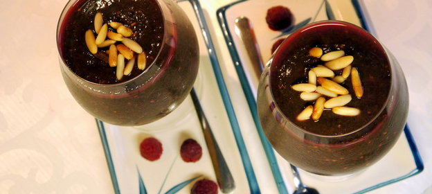 Смузи из папайи, малины и шпината для зайцев-кроликов (т.е. для Зои krolya)