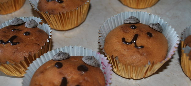 Кексы-мишки для детского праздника (из моего детства)