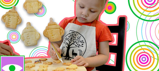 Апельсиновое вкусное печенье, готовим с ребенком. Видео