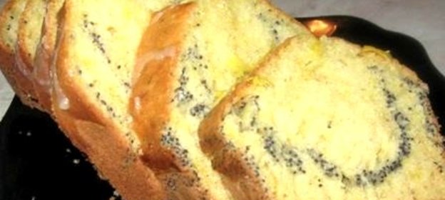 Кекс с лимоном и маком