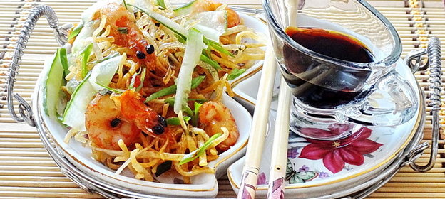 Острая хрустящая лапша