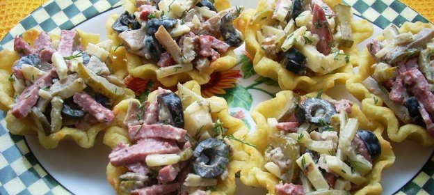 Салатные корзиночки Фантазия