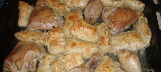 Галушки с курицей