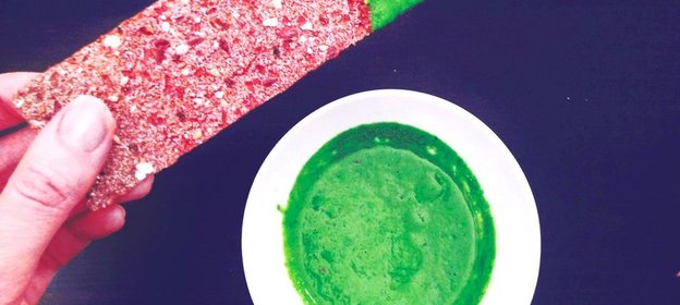 Зеленый соус из рукколы