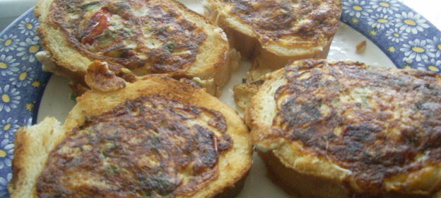 Запеканка с песто и баклажанами